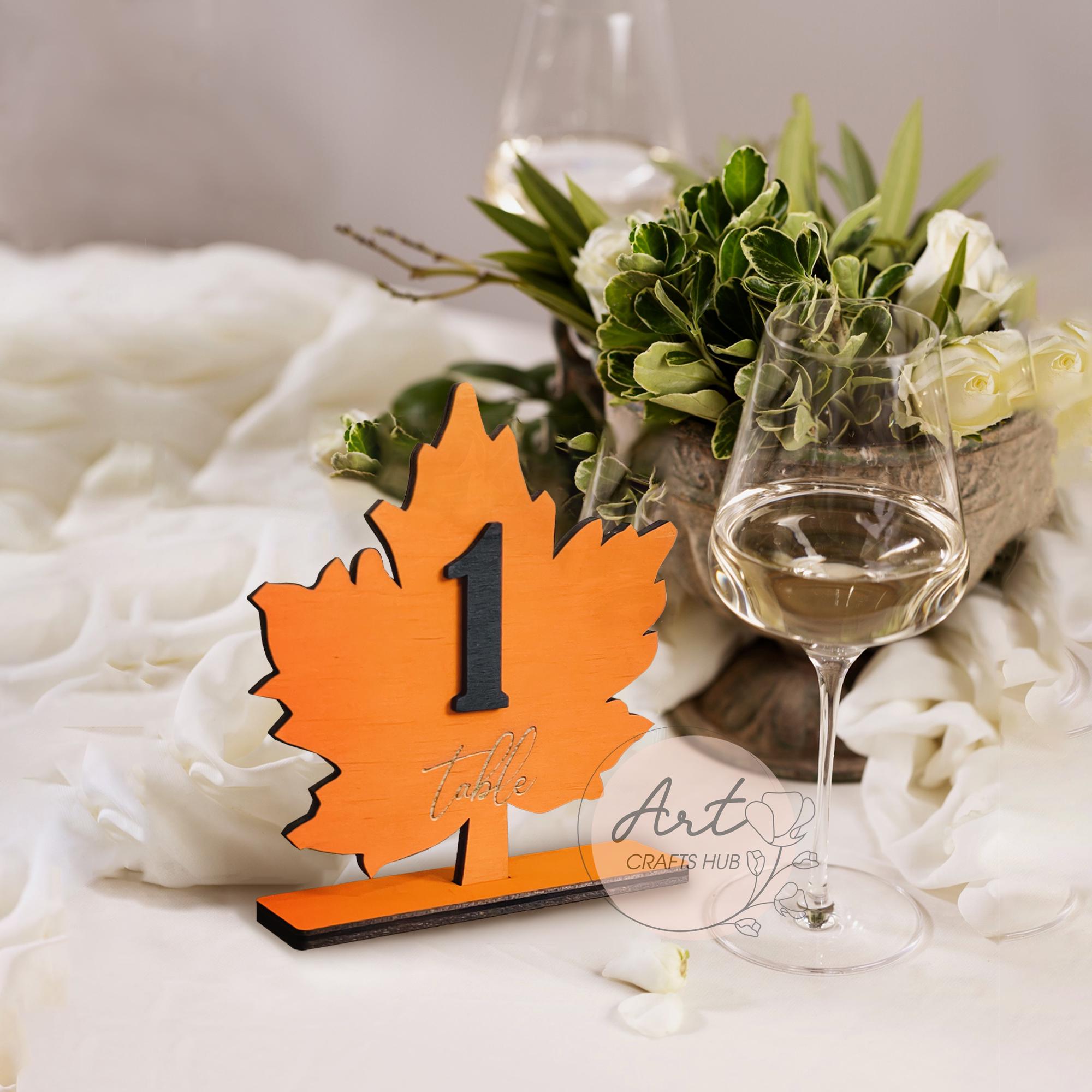 Wooden Wedding Table Number