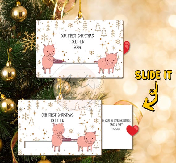 Our First Christmas Together - Personalized Christmas Ornament