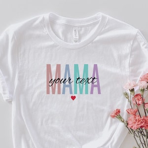 Personalisierbares Mama T-Shirt Bild 1