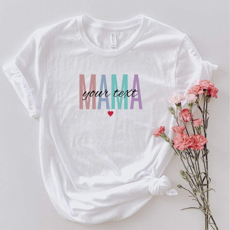 Personalisierbares Mama T-Shirt Bild 1