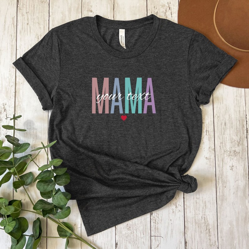 Personalisierbares Mama T-Shirt Bild 2