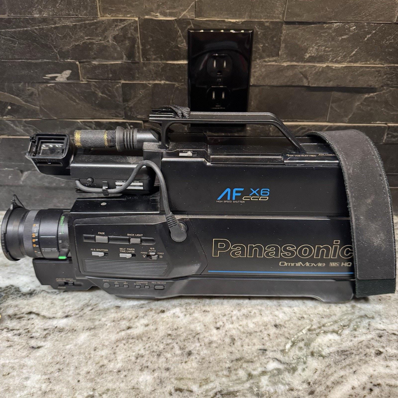 VINTAGE Panasonic Camcorder AF X6 CCD Omnimovie Vhs Hq With