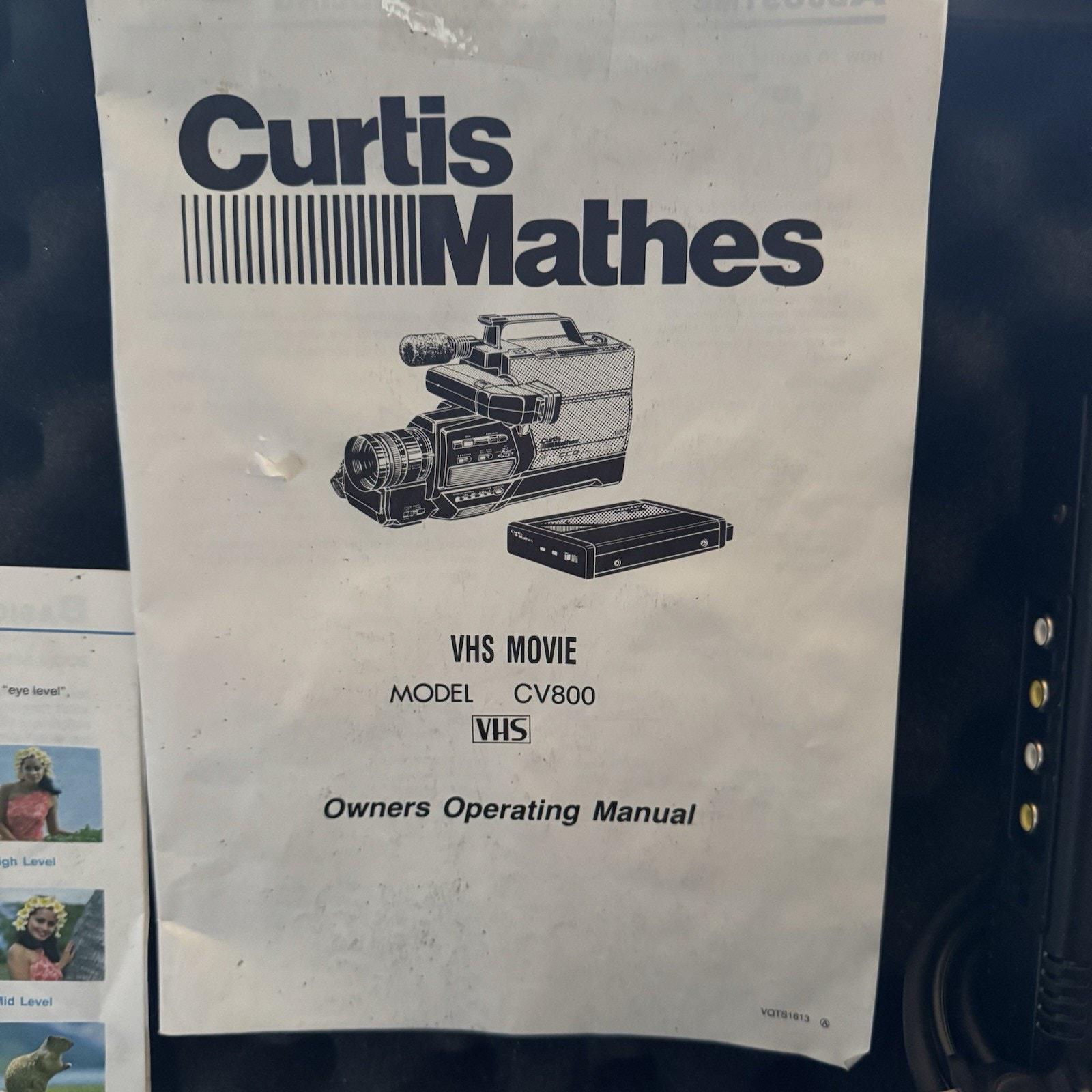 Vintage Curtis Mathes Color Video Camera - Model CV800 RARE 1988 Model ...