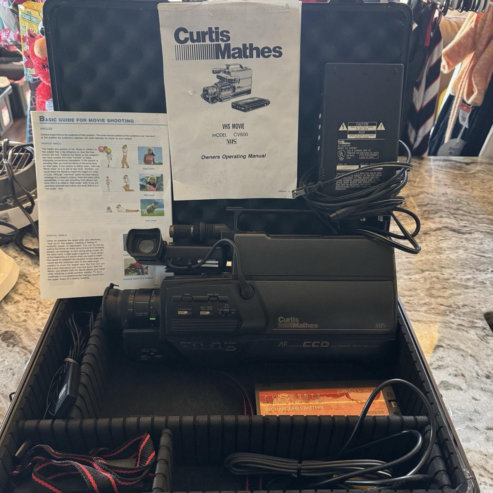 Vintage Curtis Mathes Color Video Camera - Model CV800 RARE 1988