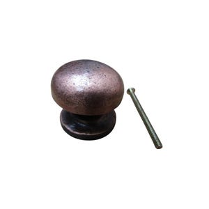 Burlington Mushroom Cabinet Knob Antique Copper 40mm Kitchen Furniture Cupboard Drawer Vintage Door Dresser Wardrobe Pull Handle