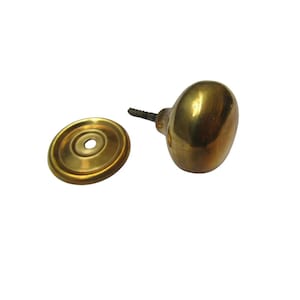 Screw In Cabinet Knob Natural Brass 38mm Kitchen Furniture Cupboard Drawer Vintage Door Dresser Wardrobe Pull Handle