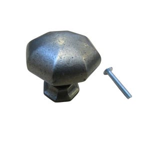 Octagonal Bold Cabinet Knob Antique Iron 37mm Kitchen Furniture Cupboard Drawer Vintage Door Dresser Wardrobe Pull Handle