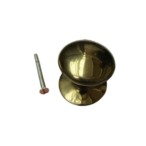 Victorian Cabinet Knob Polished Brass 38mm Kitchen Furniture Cupboard Drawer Vintage Door Dresser Wardrobe Pull Handle
