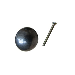 38mm Cannon Ball Cabinet Knob Large - Antique Iron Kitchen Furniture Cupboard Drawer Vintage Door Dresser Wardrobe Pull Handle
