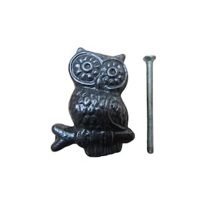 フクロウキャビネットノブ 30mm キッチン家具 食器棚 引き出し ヴィンテージ ドア ドレッサー ワードローブ プルハンドル