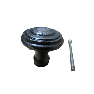 Rimmed Cabinet Knob Antique Iron Kitchen Furniture Cupboard Drawer Vintage Door Dresser Wardrobe Pull Handle