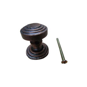 Rimmed with Backplate Cabinet Knob Antique Copper 32mm Kitchen Furniture Cupboard Drawer Vintage Door Dresser Wardrobe Pull Handle