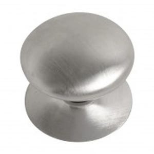 Bouton de meuble victorien en chrome satiné 30 mm