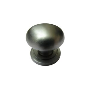 Round Cabinet Knob Satin Chrome 30mm Kitchen Furniture Cupboard Drawer Vintage Door Dresser Wardrobe Pull Handle