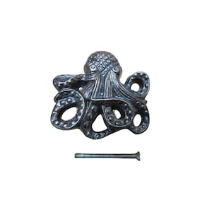 70mm Octopus Cupboard Knob Antique Iron Kitchen Furniture Cupboard Drawer Vintage Door Dresser Wardrobe Pull Handle