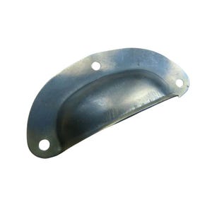 Pacote com 10 puxadores de aço de 7,6 cm (3") em latão antigo para gavetas de móveis de cozinha estilo vintage.