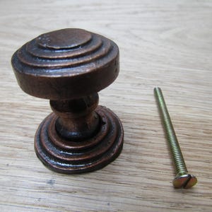 Twisted Round Cabinet Knob Pewter 42mm Knob Diameter: 38mm