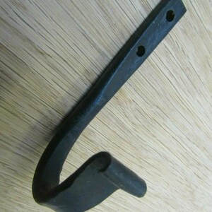 Black Wax Hand Forged Utility Scroll End Hook