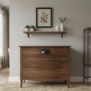 Antique Iron Large Rectangular Cup Pull Handle