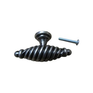 Twisted T Cabinet Knob 33mm Kitchen Furniture Cupboard Drawer Vintage Door Dresser Wardrobe Pull Handle