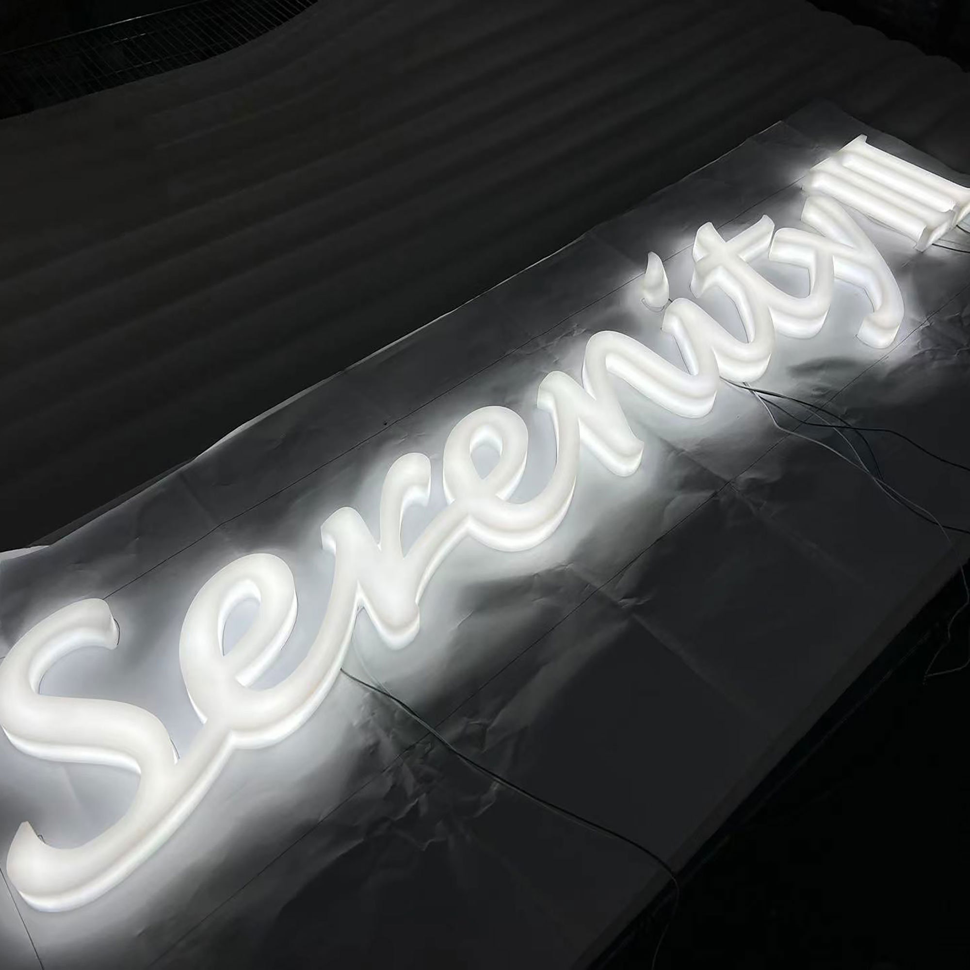Custom Name Sign Personalized Illuminated Acrylic Sign for Company Wall ...