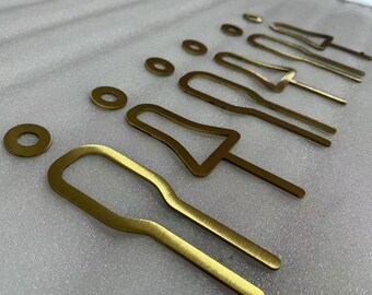 Custom Laser Cut Metal Sign, Directional Sign, Business Lobby Signage, Reception Logo Sign, Brushed Gold Sign, Beauty Salon Sign,Toilet Sign