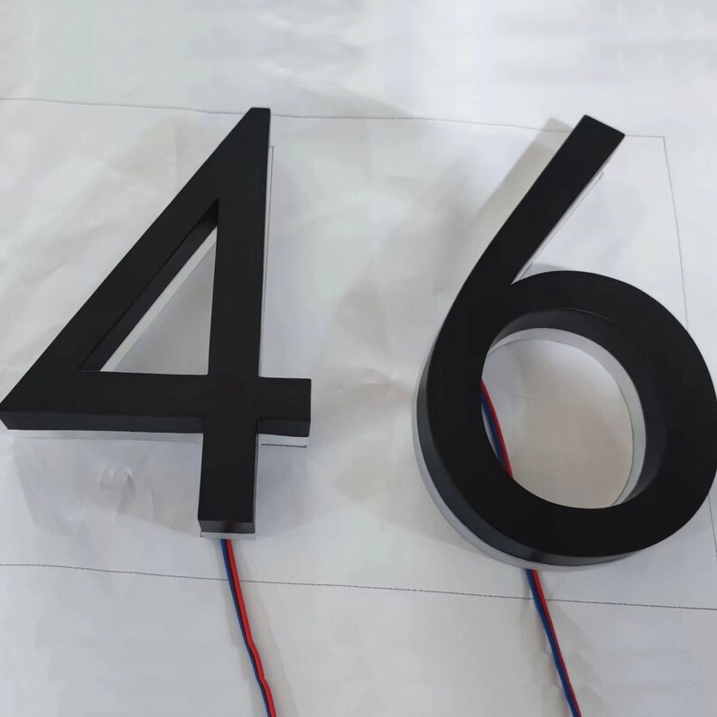 Led Acrylic Store Signs Business Hotel Room Numbers Backlit Channel ...