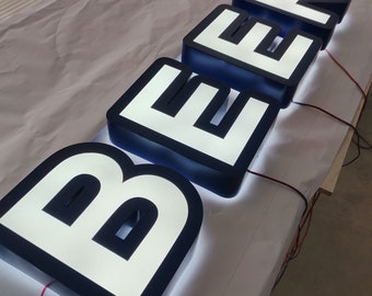 LED Channel Letter, Outdoor Front Illuminated Signs, Custom Business Signage, Brand Logo Signs, Waterproof Buildings Sign, Led Backlit Sign