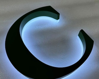 3D Metal Letters Signage RGB Led Color Changing Halolit Letters Shop Front Backlit Stainless Steel Channel Letters Sign