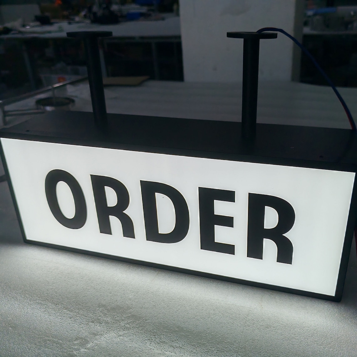 Custom LED Light Box Sign, Interior Advertising Sign, Shop Front ...