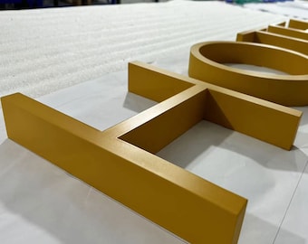 Weatherproof Aluminum Channel Letters Sign Powder Coated Shop Signboard Exterior Business Signage