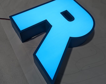 Custom Channel Letter Sign, Storefront Sign, LED Channel Letter Signage, 3D Letter Sign, Custom Led Logo Sign, Lobby Sign, Company Name Sign