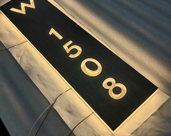 Customized House Number Sign Outdoor House Numbers Plate Indoor Hotel Door Numbers 3D Door Address Sign