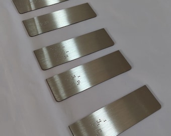 Benutzerdefinierter Text ADA Türschild, ADA Schilder mit erhabenen Texten und Braille-Schildern der Klasse 2, Benutzerdefinierte Brailleschilder, Büroschilder, Richtungs- / Wegschilder