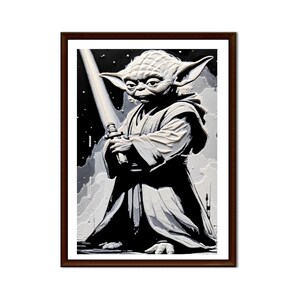 Yoda Star Wars in High Relief - Decoration - Table or Wall Art - 10x15cm