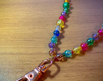 Handmade Colourful Beaded Lanyard