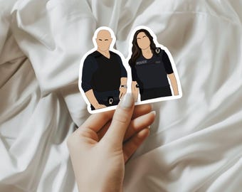 Pegatina de vinilo EO / Benson & Stabler / La ley y el orden: Unidad de víctimas especiales / La ley y el orden: Crimen organizado