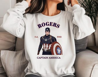 Sudadera con cuello redondo de Steve Rogers/Capitán América