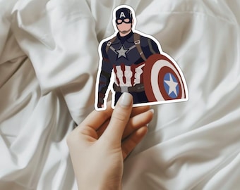 Pegatina de vinilo de Steve Rogers/Capitán América/Marvel