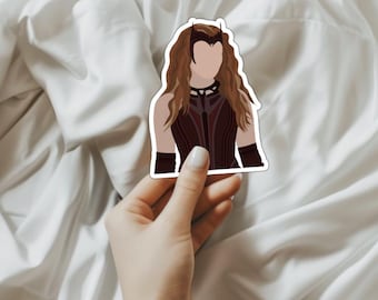 Pegatina de vinilo de Wanda Maximoff/Bruja Escarlata/Marvel