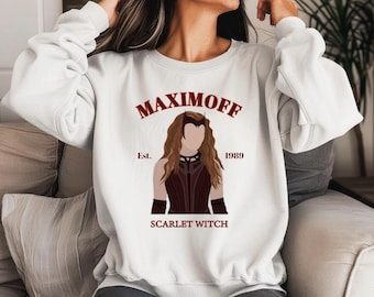 Sudadera con cuello redondo de Wanda Maximoff/Bruja Escarlata