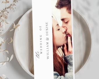 Trifold Wedding Program Template Seating Chart, Wedding Seating Chart Program Template & Timeline Modern Minimalist Wedding Program download