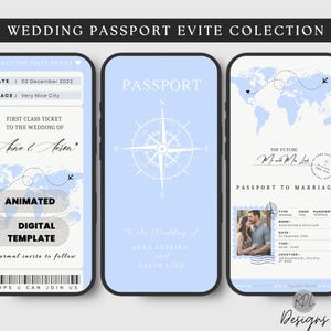 Patel Blau Hochzeit am Urlaubsort evité Hochzeitseinladung Set 2019 Hochzeits-Abenteurer evité Hochzeit im Ausland evité sofort downloads