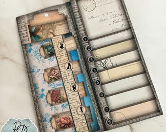 Marriage Firsts milestone Junk Journal Kit Waterfall Folio shabby marriage Ephemera journal tag Digital Download, RDL