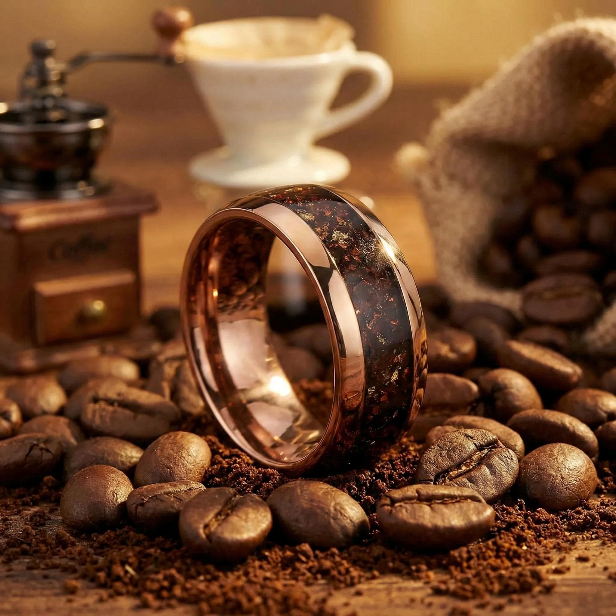 指輪・リング coffee beans ring Coffee Bean Ring - Etsy