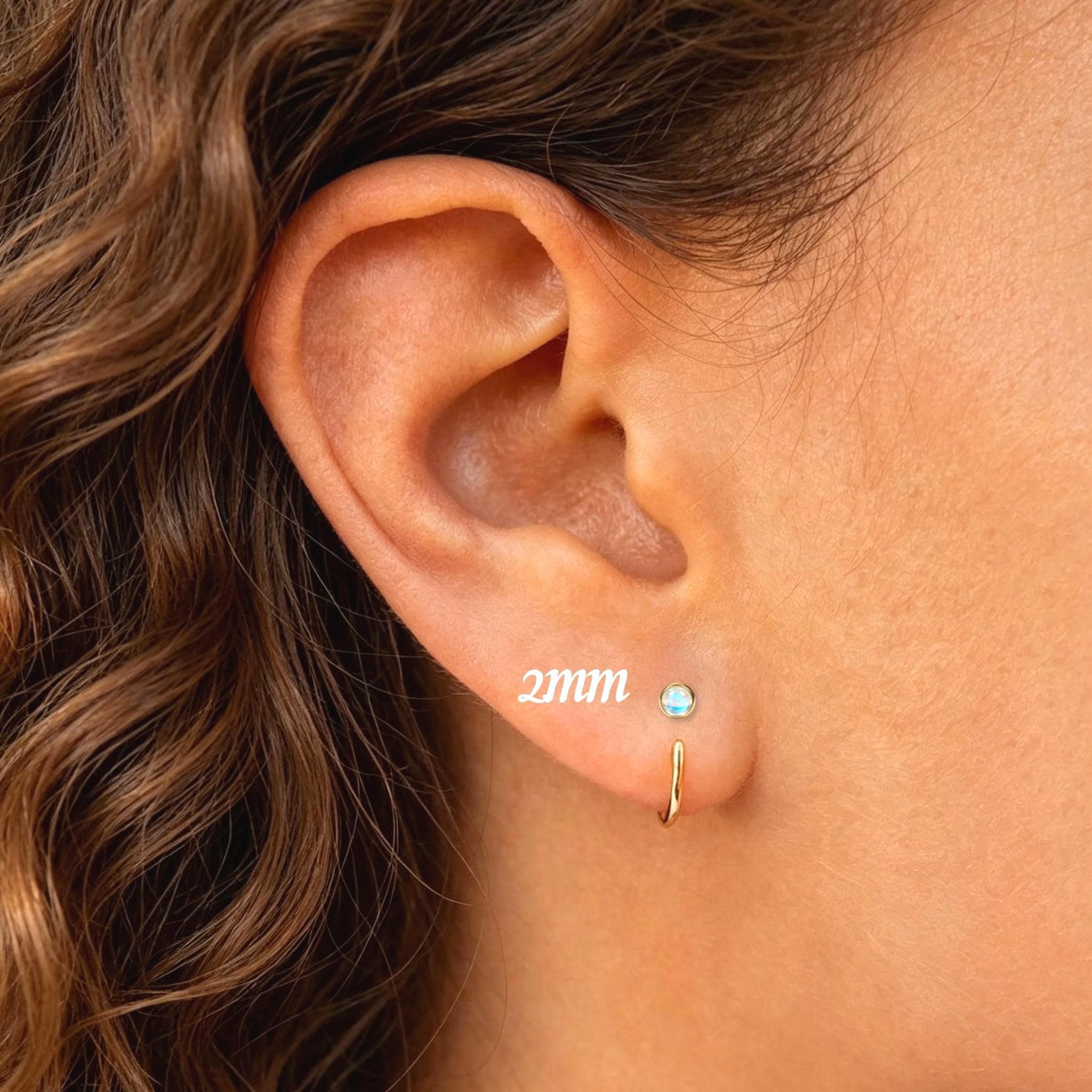 Half Hoop Earrings - Etsy Canada
