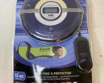 Sony D-EJ100 Walkman Portable CD Player Skip Free G-Protection Sealed  ( NEW )