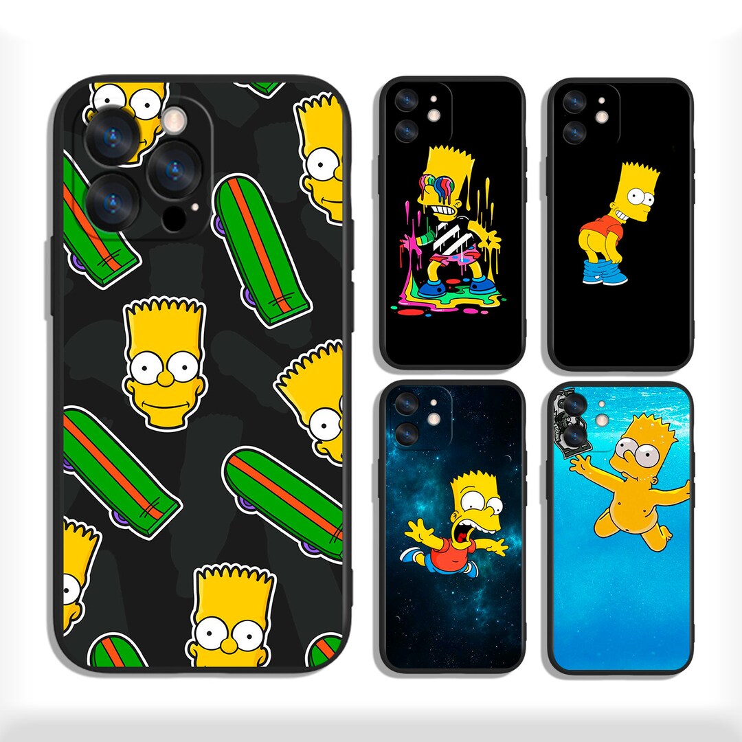 Simpsons Fan Art Cases for iPhone 11 12 13 14 15 Plus Pro Max & Samsung ...