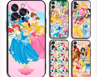 Beautiful Princess Cases for iPhone 13 14 15 16 Plus Pro Max & Samsung S25 S24 S23 A56 A36 A26 A55 A35 A25 A15 A54 A34 4G 5G