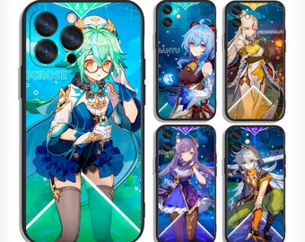 Japanese anime manga Cases for iPhone 13 14 15 16 Plus Pro Max & Samsung S25 S24 S23 A56 A36 A26 A55 A35 A25 A15 A54 A34 4G 5G